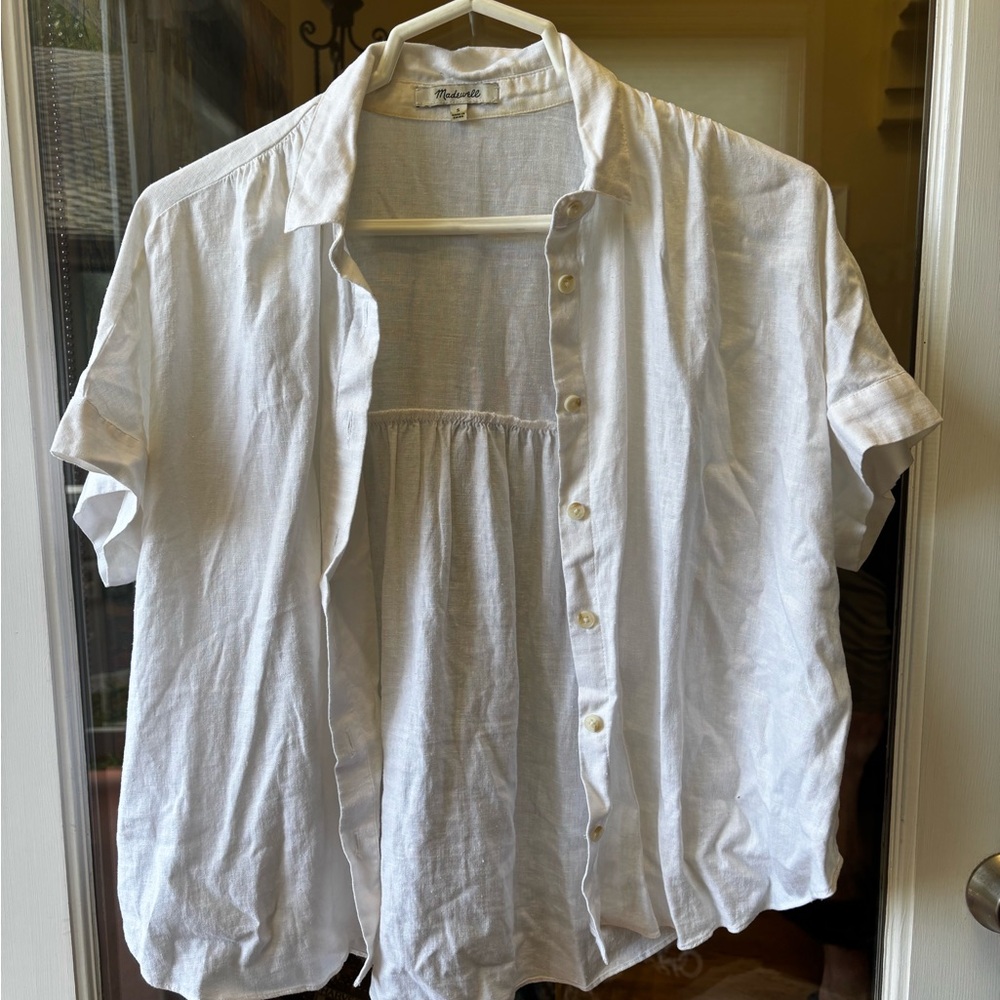 Madewell Linen-Blend Hilltop Shirt - Picture 2 of 5